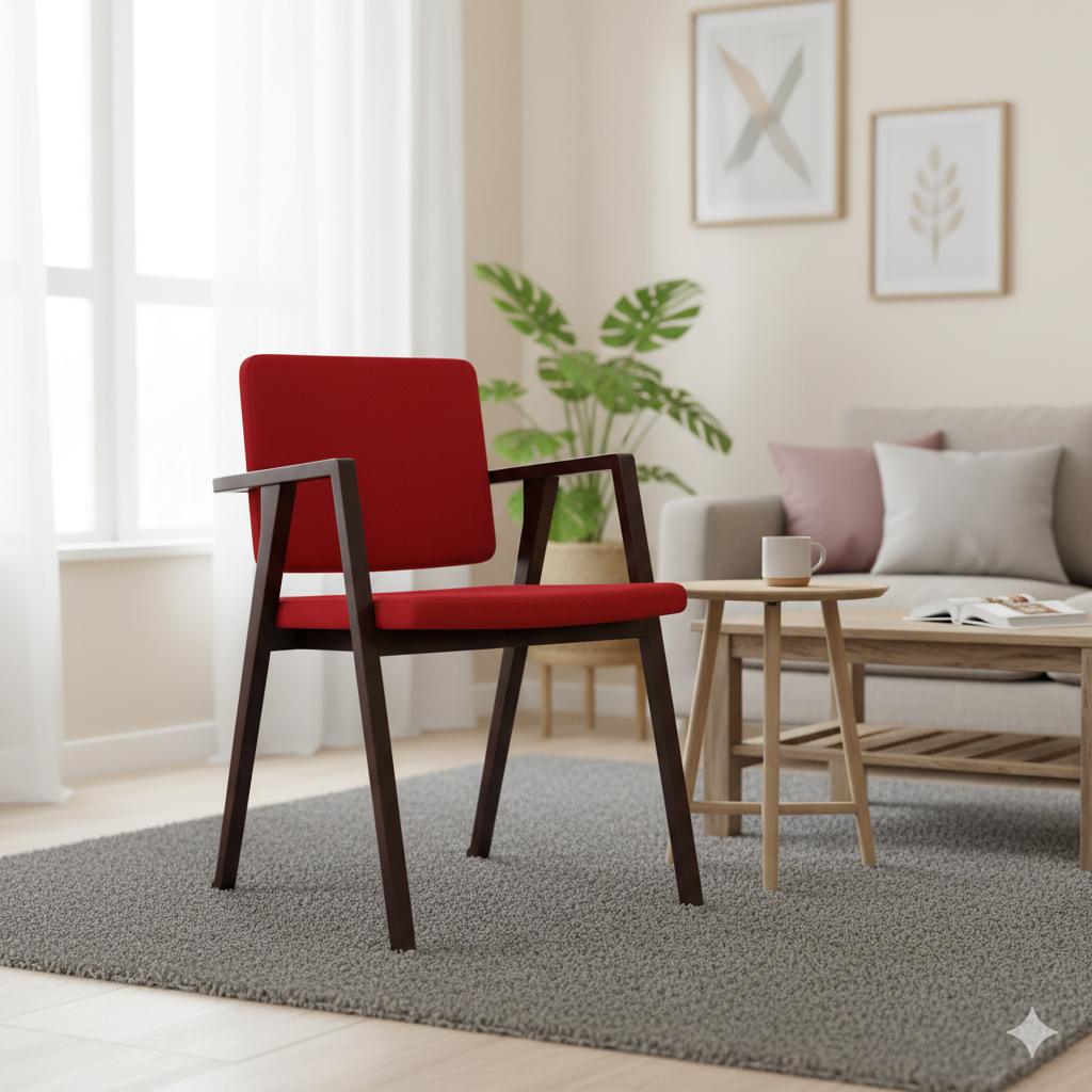 Modern Elegance Dining Chair: Comfortable Upholstered Seating for Stylish Home Furniture