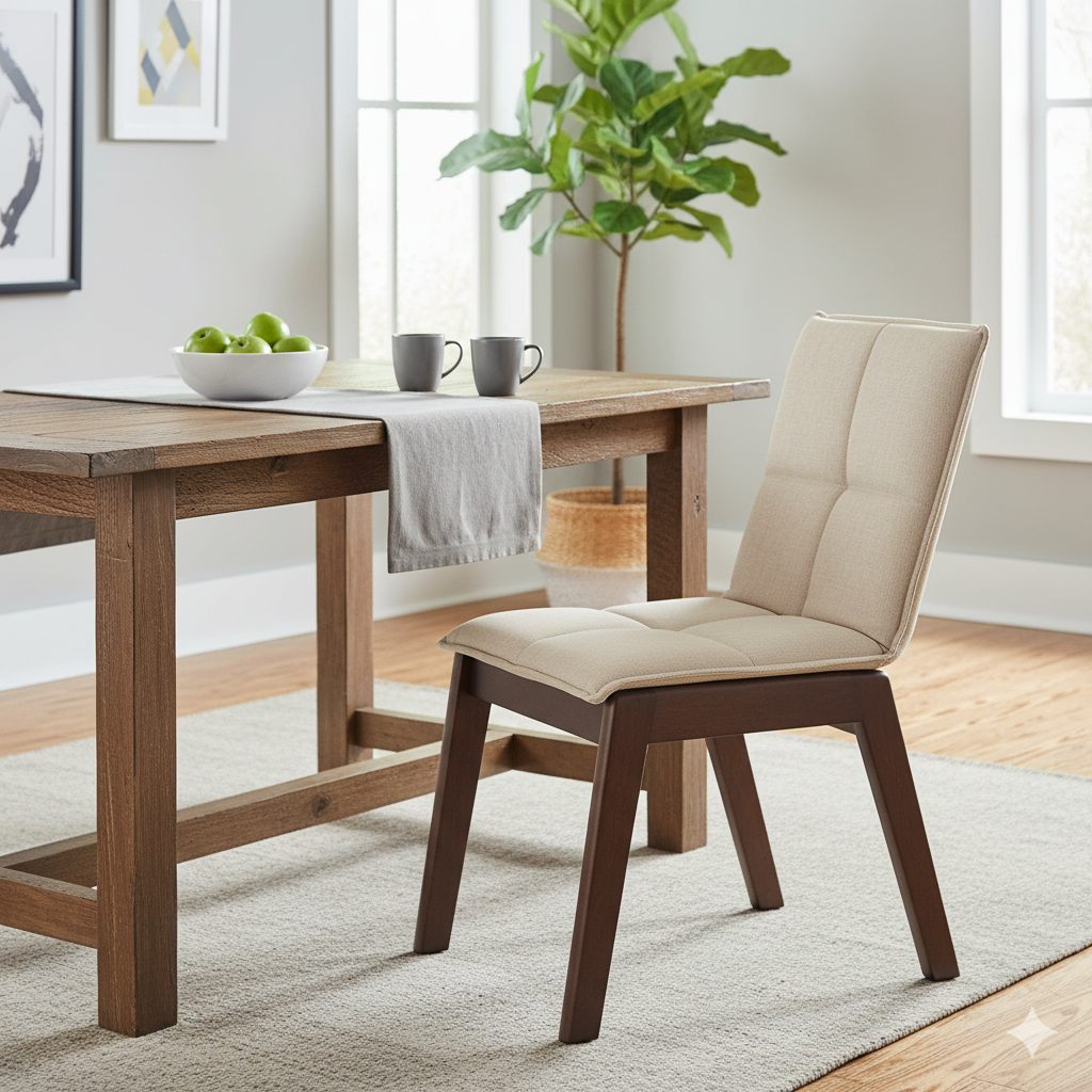 Modern Upholstered Dining Chair - Comfortable & Stylish Seating for Home Kitchen & Dining Room