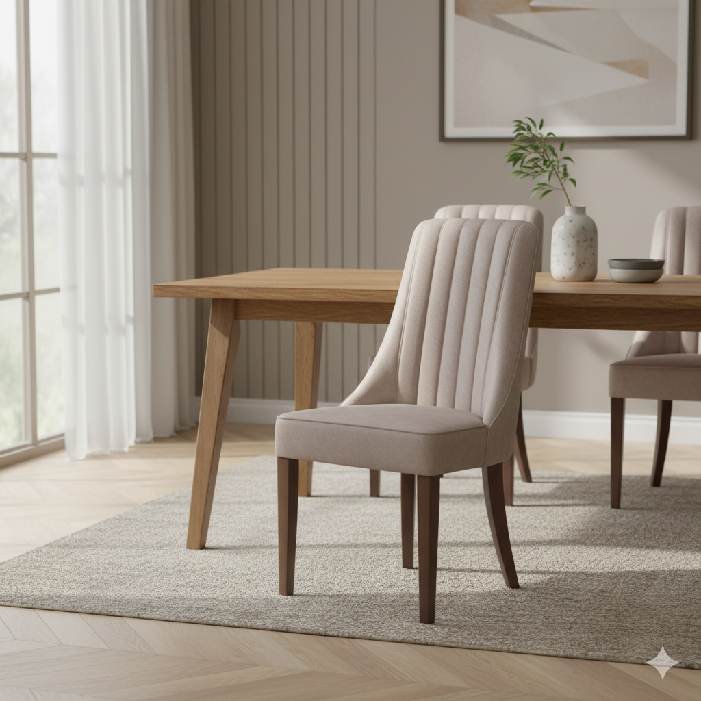 Elegant Upholstered Dining Chair for Home - Comfortable & Stylish Seating for Kitchen & Dining Room