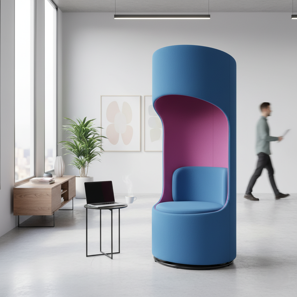 1 Seater Office Sofa For Office Area and High Back Sofa with practicality for long-term office use.