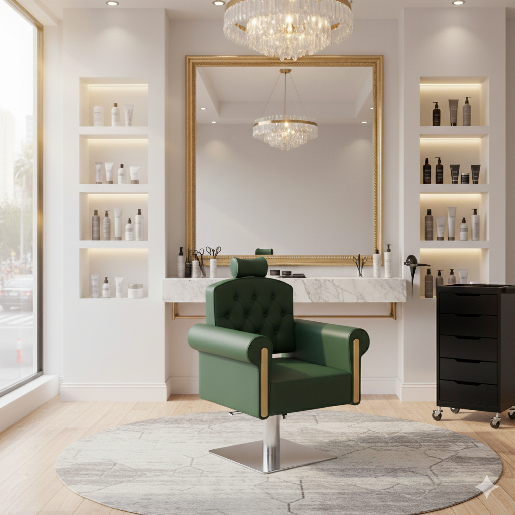 Salon Chair for Leatherette and Plywood Frame Stylish with Adjustable Parlour Chair Luxury High Premium Quality and Durable