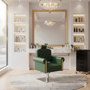 Salon Chair for Leatherette and Plywood Frame Stylish with Adjustable Parlour Chair Luxury High Premium Quality and Durable