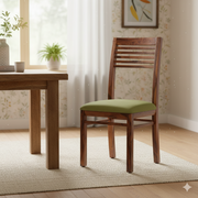 কাঠের ফ্রেম বেস সহ ডাইনিং চেয়ার