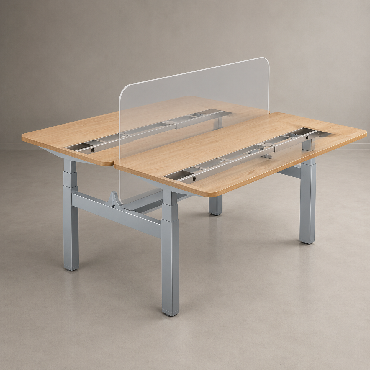 Electric Height Adjustable Study Table for Home Office | Sit Stand Computer Desk with Smooth Lift System, Spacious Workstation for Students
