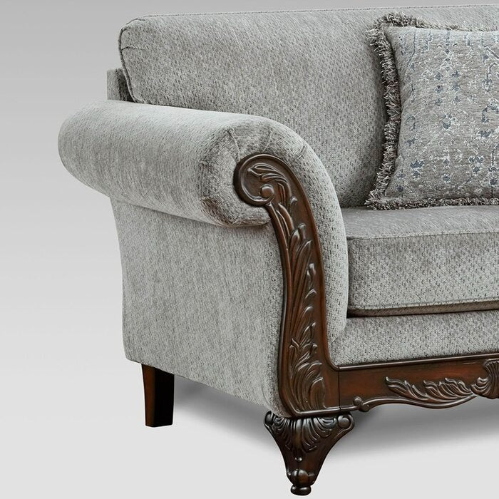 Handmade Wooden 2-Seater Sofa with Elegant Design Perfect for Classic and Traditional Living Spaces