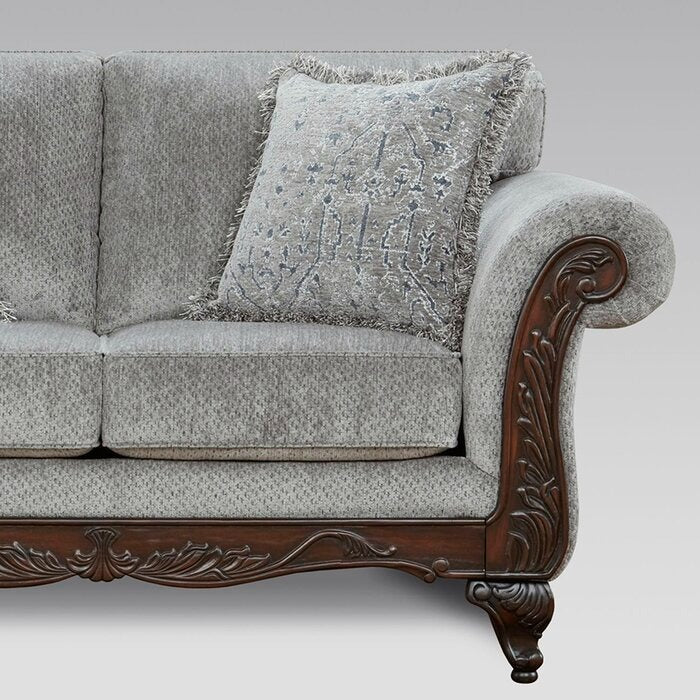 Handmade Wooden 2-Seater Sofa with Elegant Design Perfect for Classic and Traditional Living Spaces