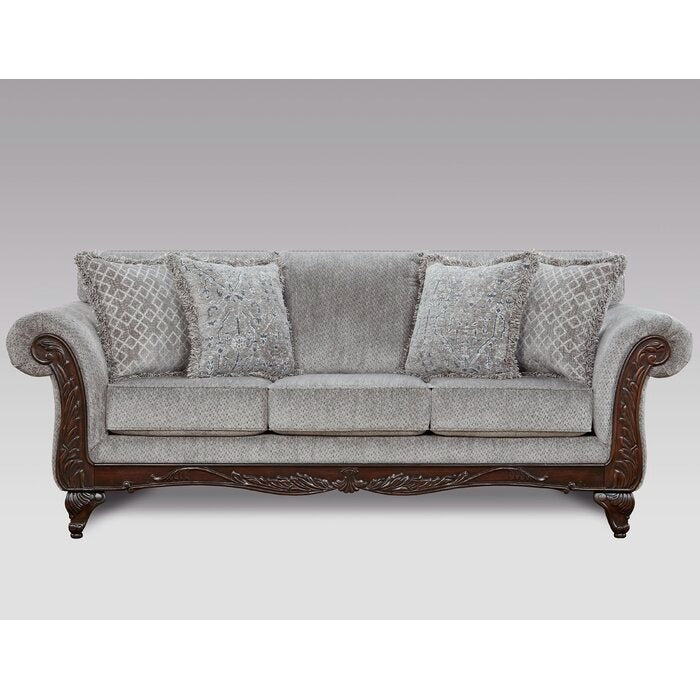 Handmade Wooden 2-Seater Sofa with Elegant Carved Design – Perfect for Classic and Traditional Living Spaces