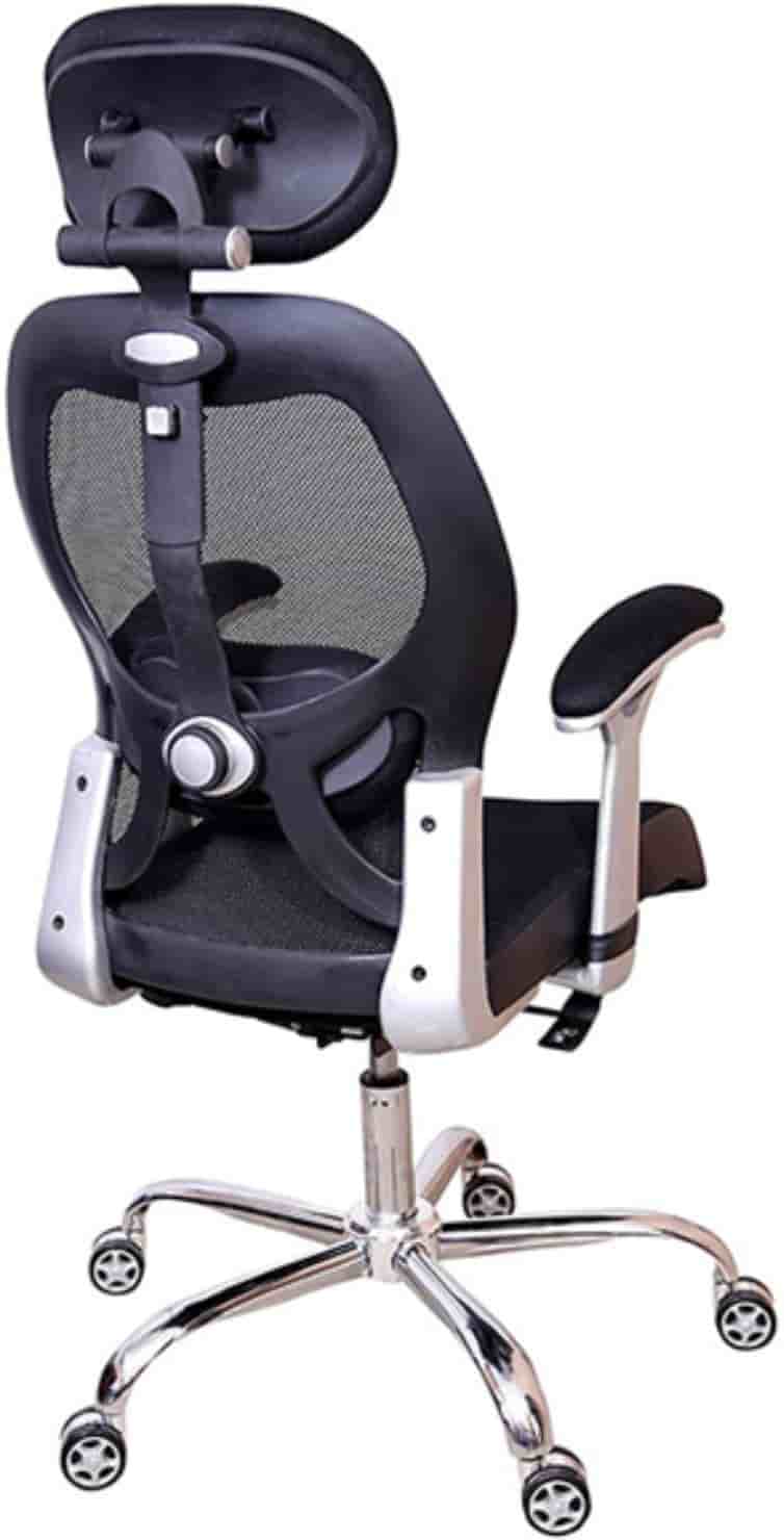 Height Adjustable Office Mesh Chair with High Back Chrome Base -