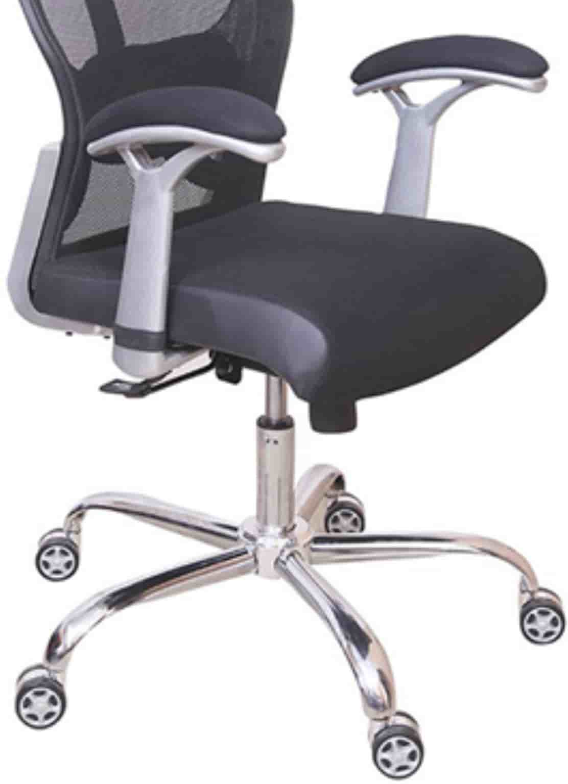 Height Adjustable Office Mesh Chair with High Back Chrome Base -