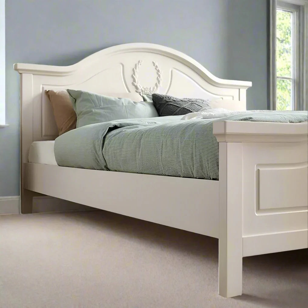 King Size Bed with Headboard Without Storage Made In Solid Sheesham Wood