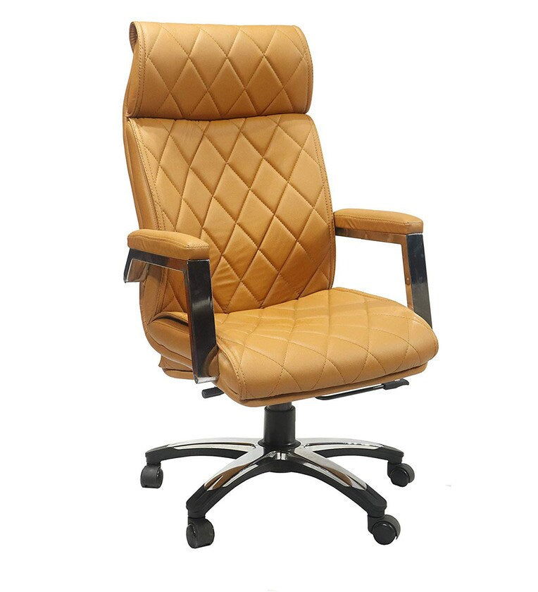 High Back DIrector Office Chair with Chrome Base -