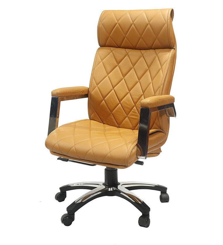 High Back DIrector Office Chair with Chrome Base -