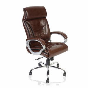High Back Director Chair with Chrome Base