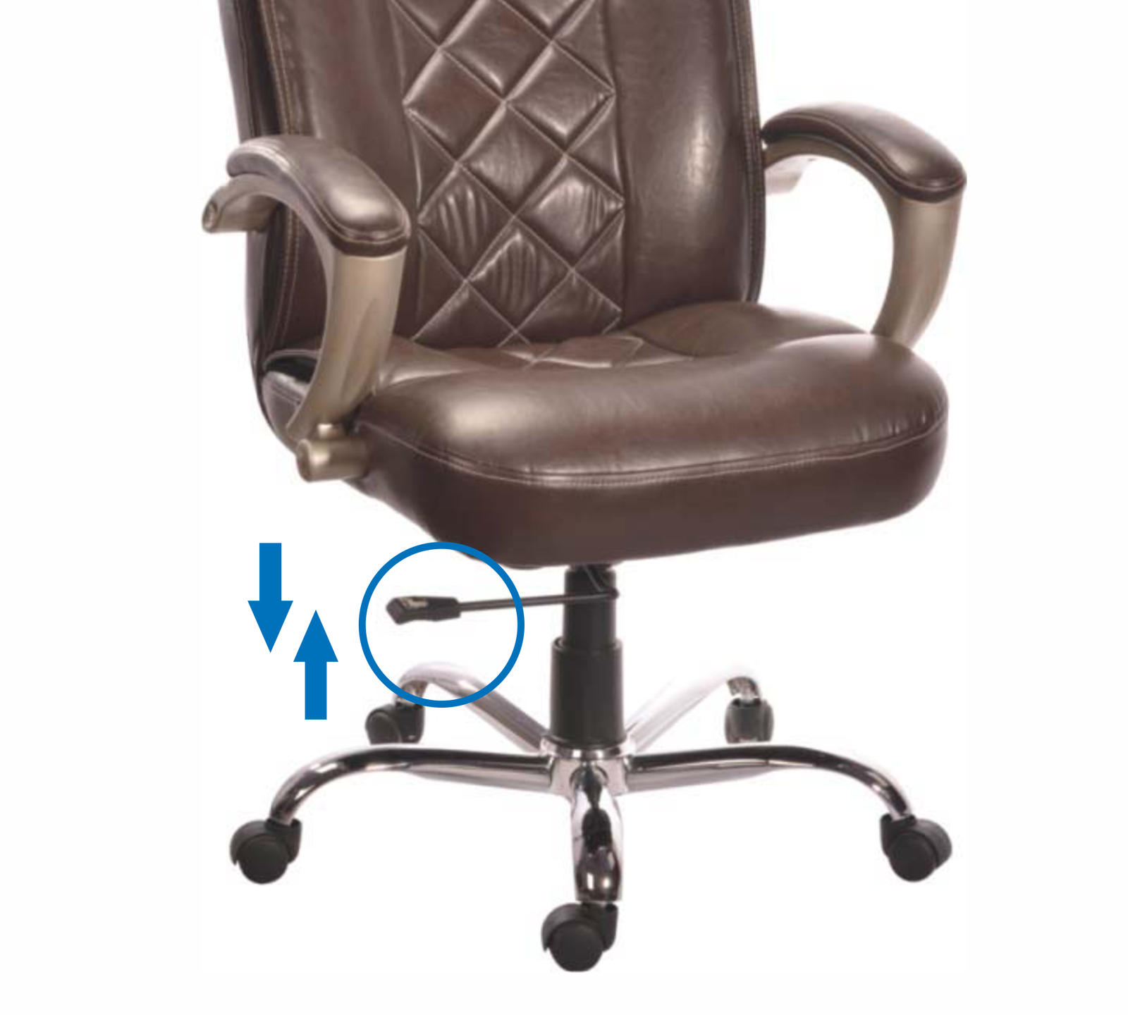 High Back Director Chair with Chrome Base -