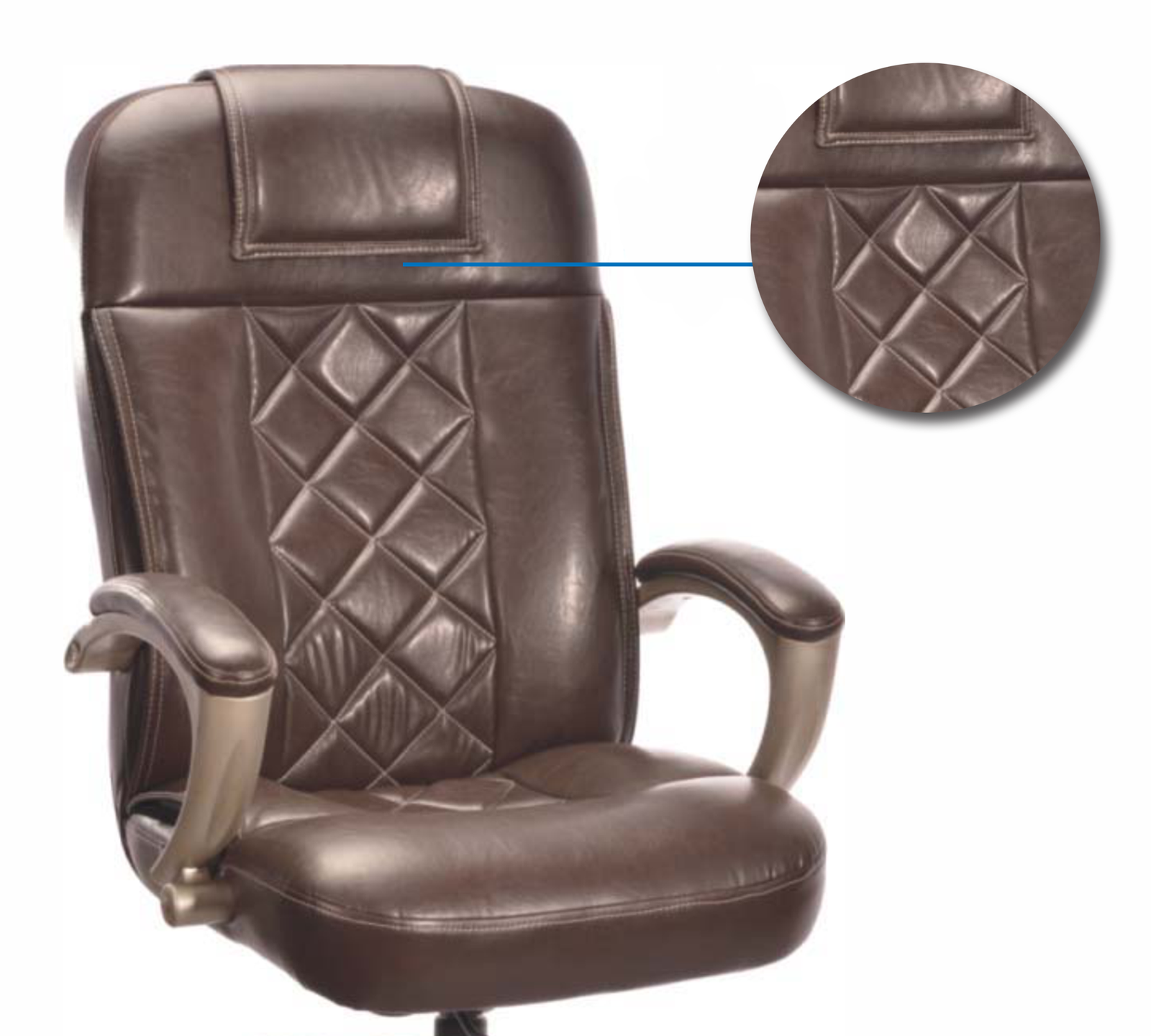High Back Director Chair with Chrome Base -