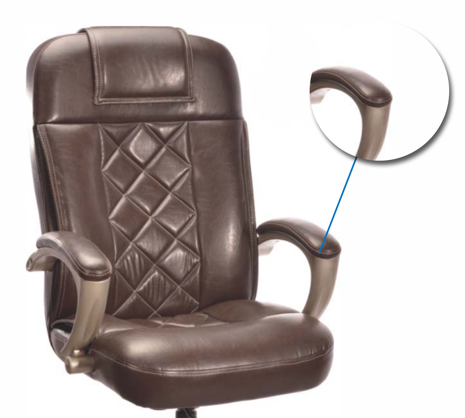 High Back Director Chair with Chrome Base -