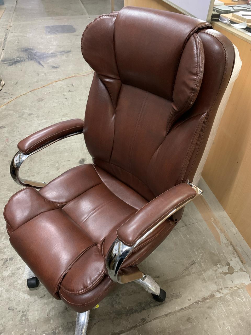 High Back Director Chair with Chrome Base -