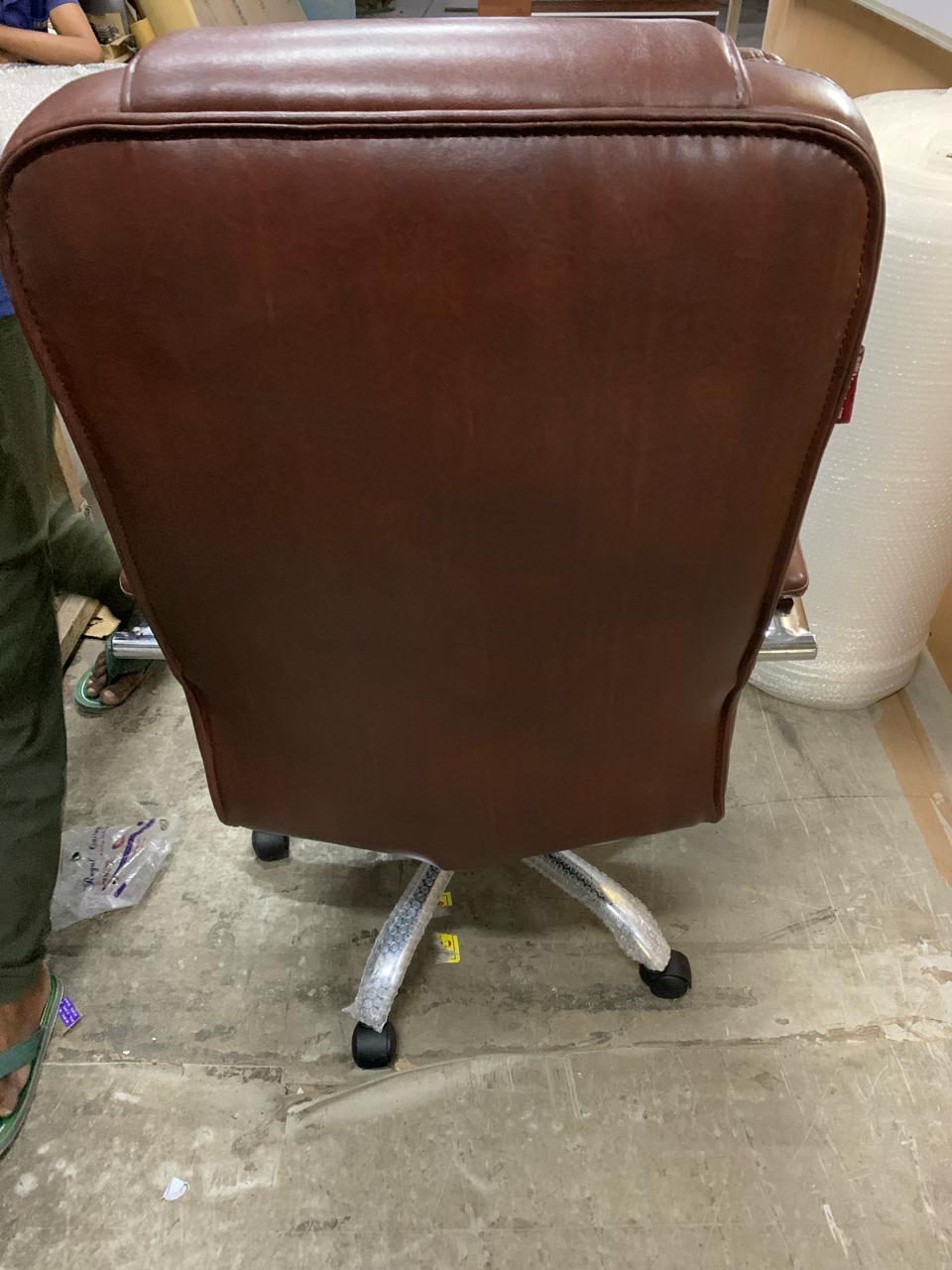 High Back Director Chair with Chrome Base -