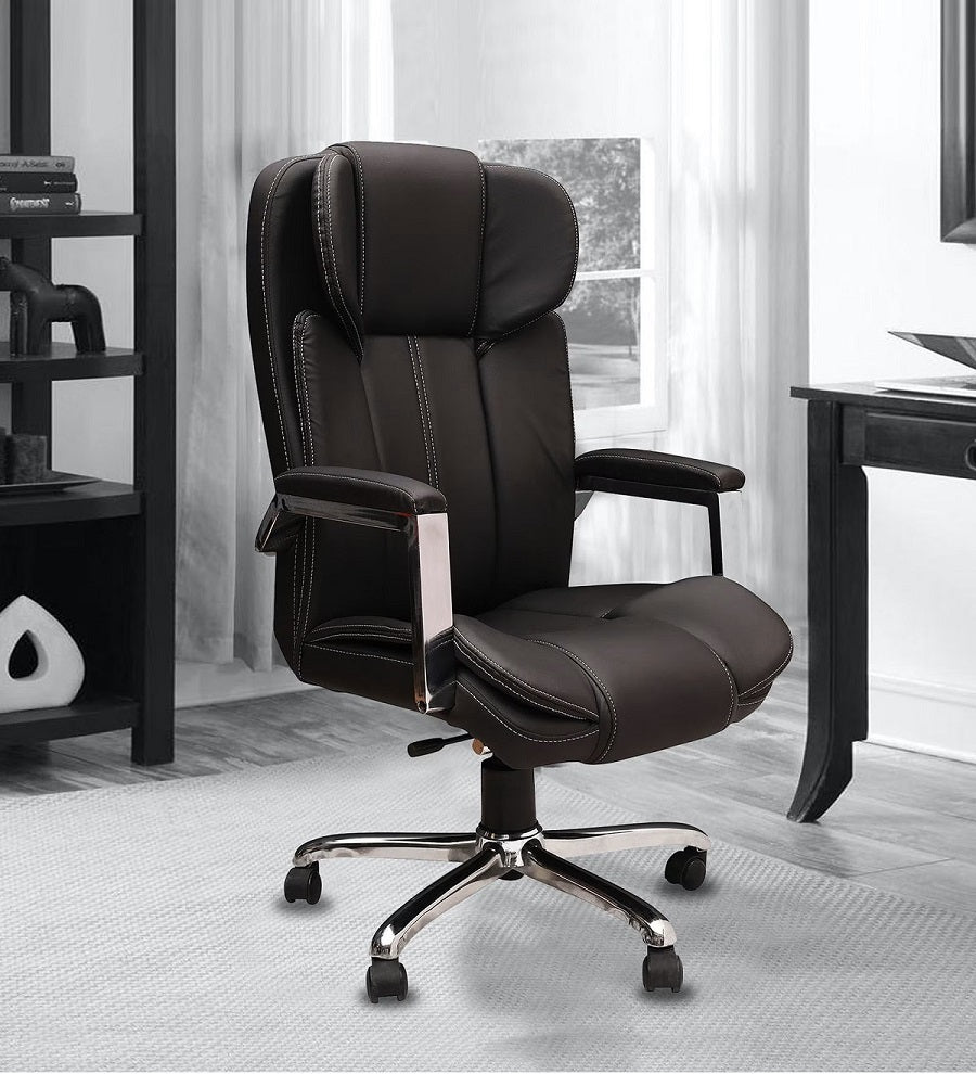 High Back Director Chair with Chrome Base -