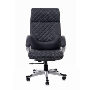 High Back Director Chair with Headrest & Aluminum Base