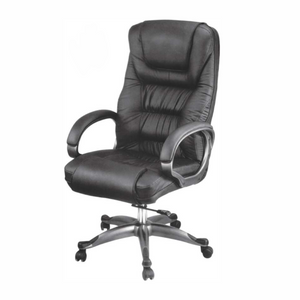 High Back Director Chair with Height Adjustable Aluminum Base