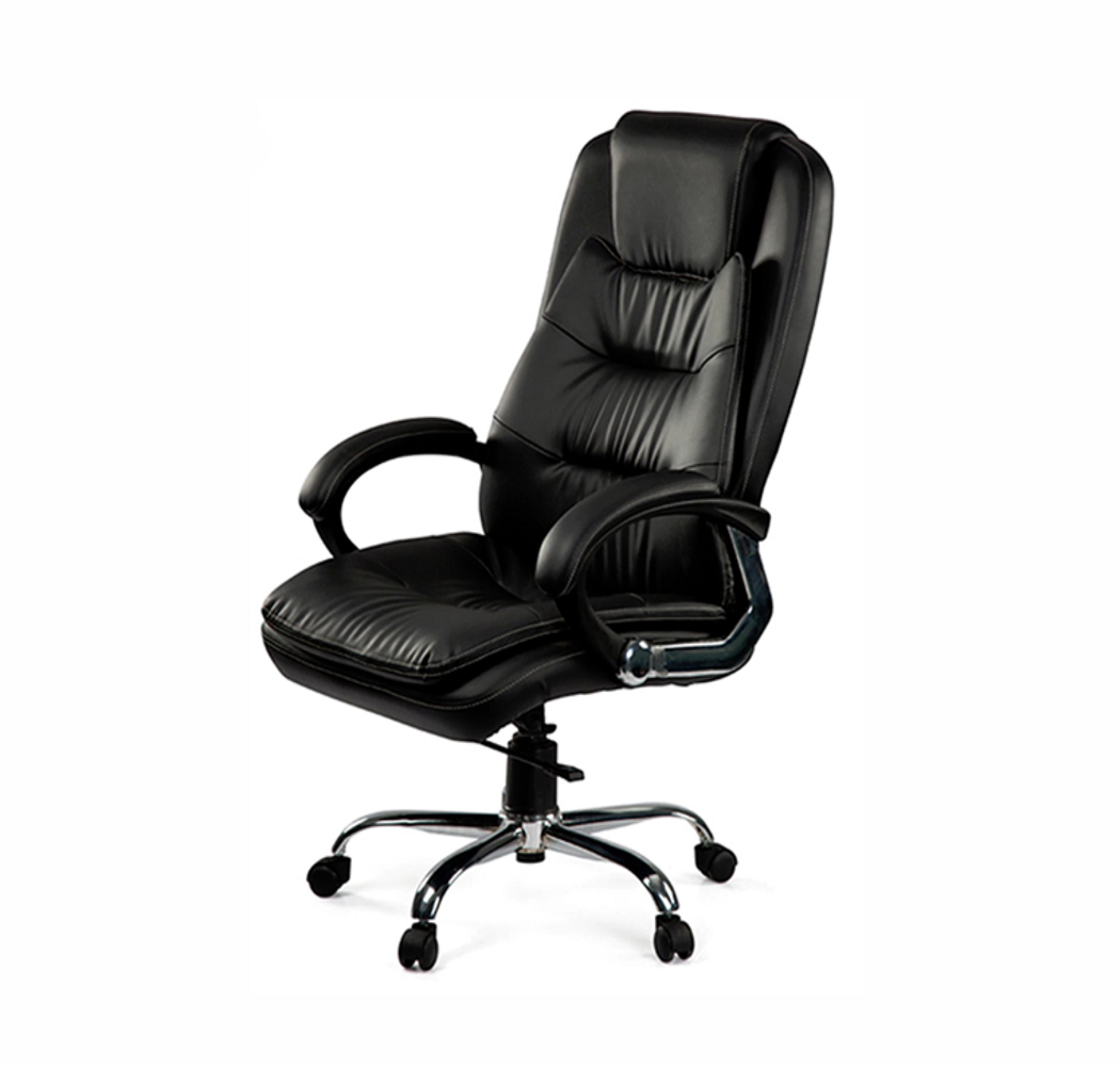 High Back Director Chair with Height Adjustable Chrome Base -