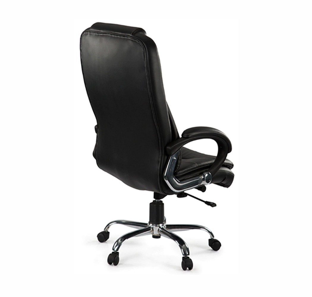 High Back Director Chair with Height Adjustable Chrome Base -