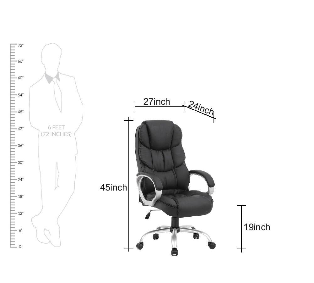 High Back Director Chair with Height Adjustable Wheels Base -
