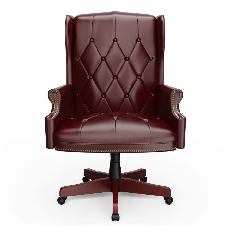 High Back Director Chair with Wooden Base -