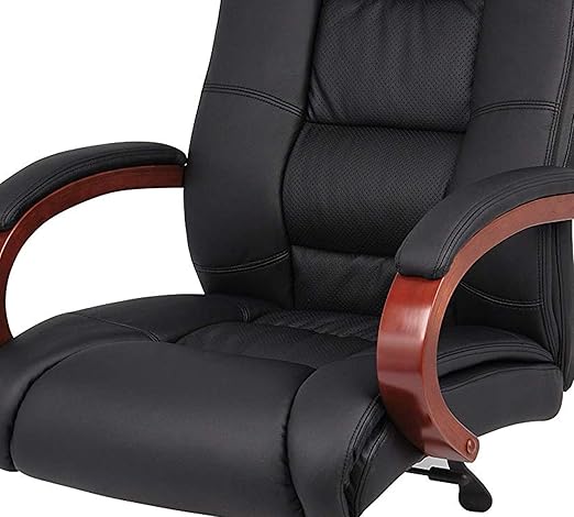 High Back Director Chair with Wooden Base -