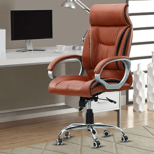 High Back Director Office Chair with Chrome Base
