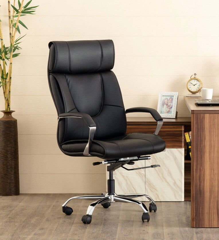 High Back Director Office Chair with Chrome Base -