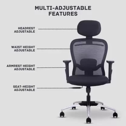 High Back Director Office Chair with Chrome Base -