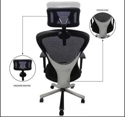High Back Director Office Chair with Chrome Base -
