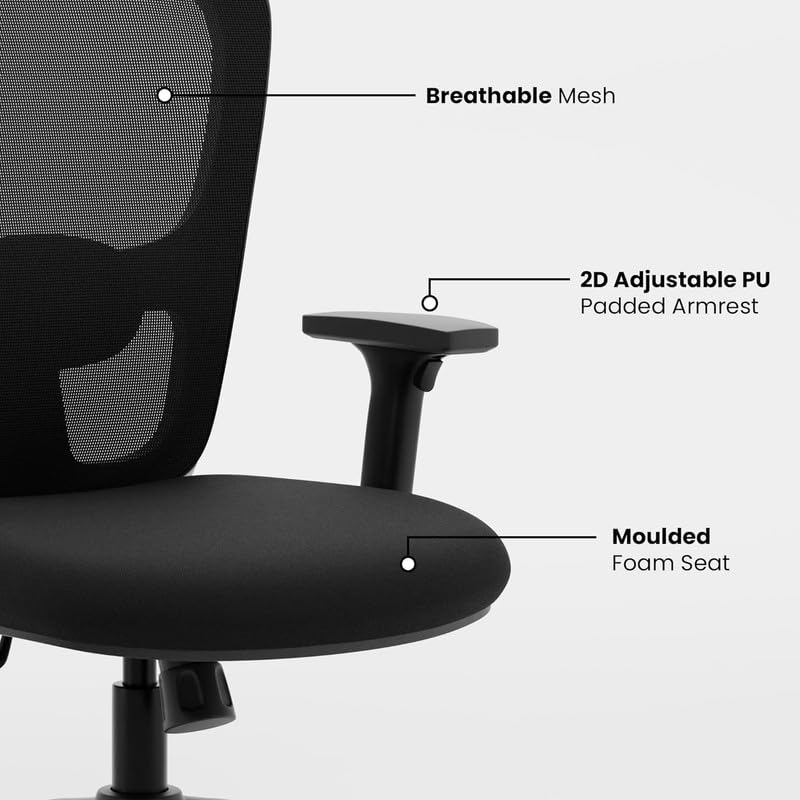 High Back Director Office Chair with Chrome Base -