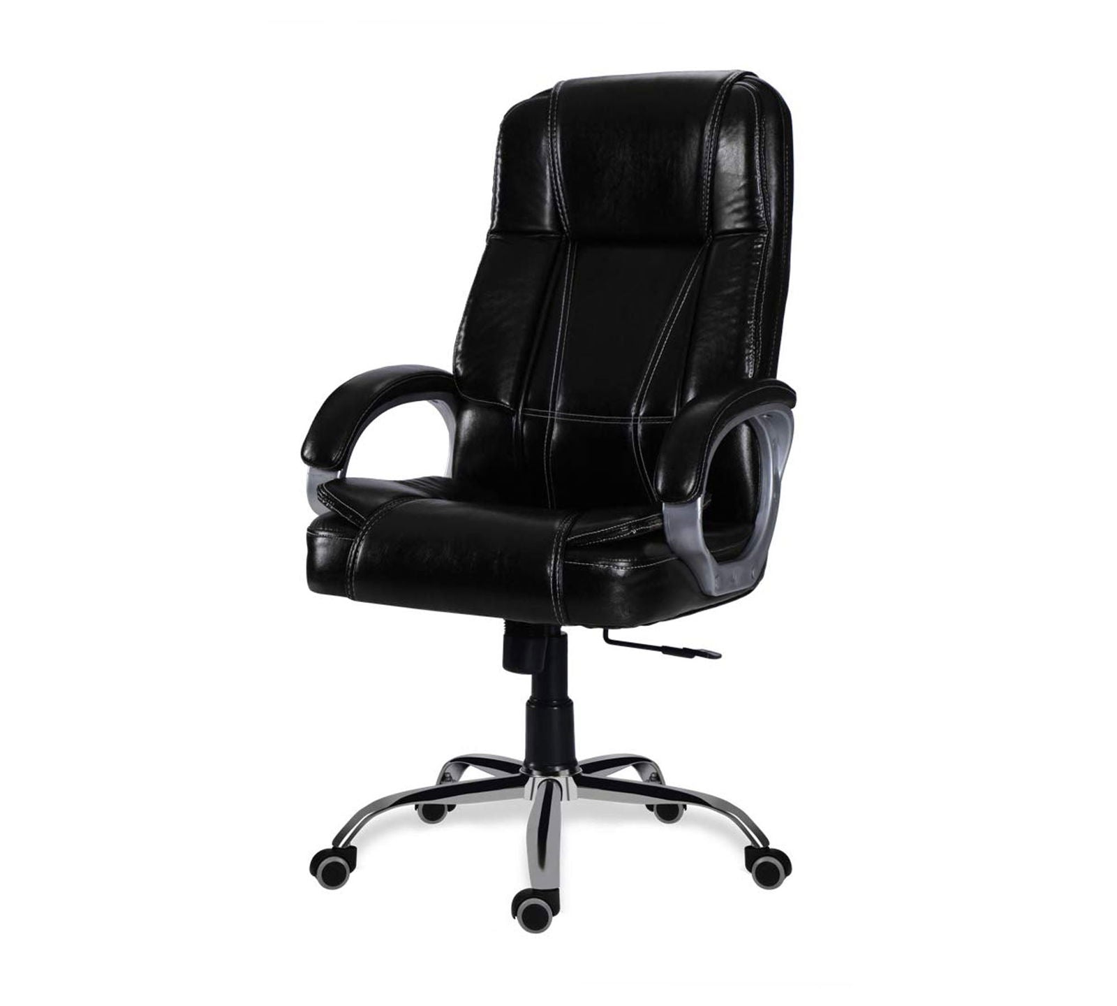 High Back Ergonomic Director Chair with Height Adjustable Chrome Base -