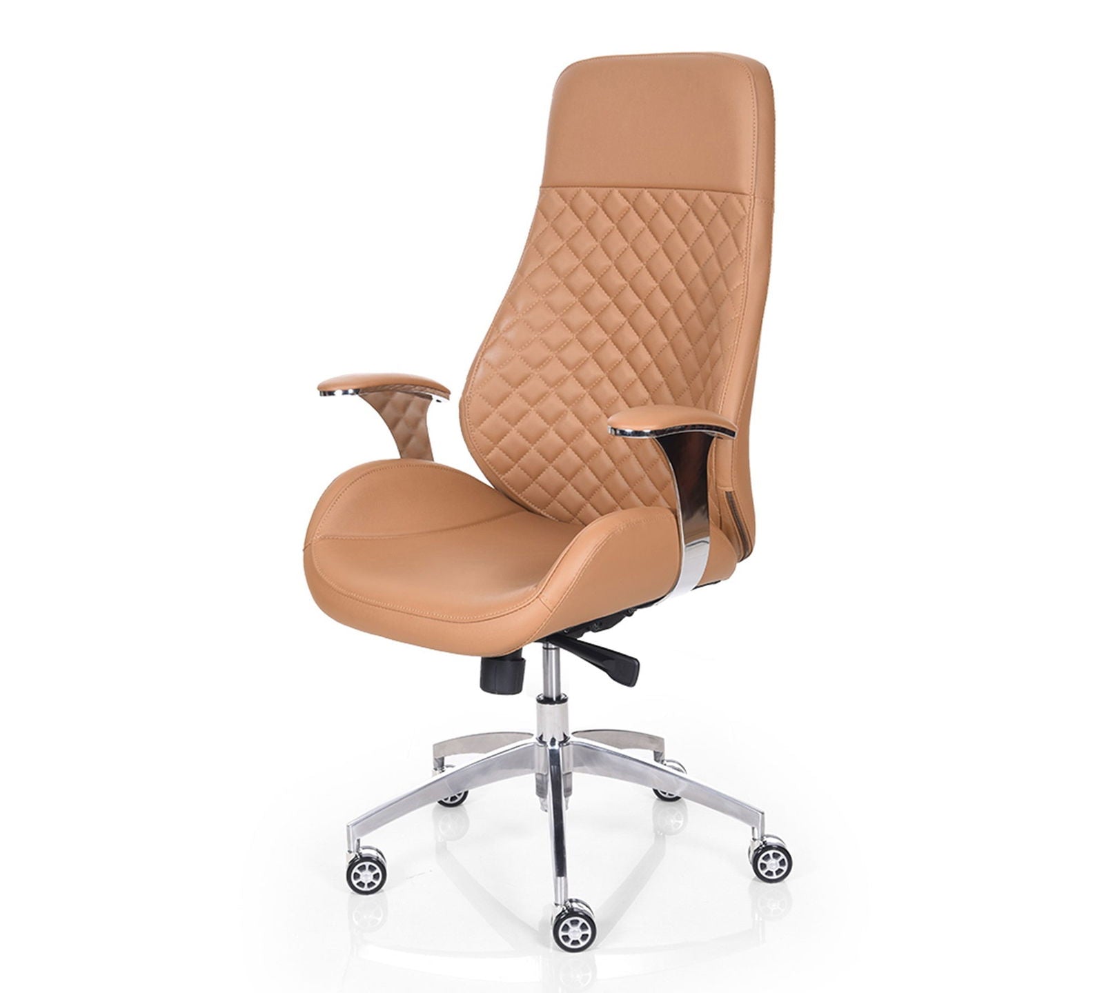 High Back Leatherette Office Director Chair with Chrome Base -