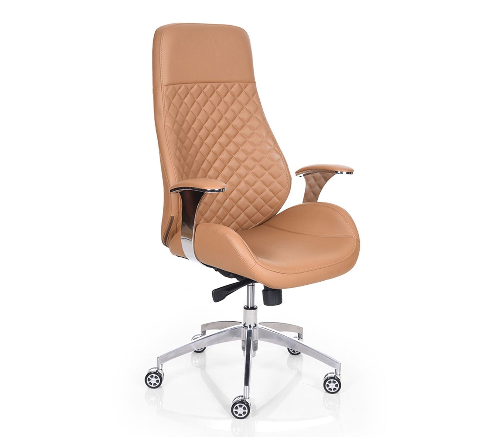 High Back Leatherette Office Director Chair with Chrome Base -
