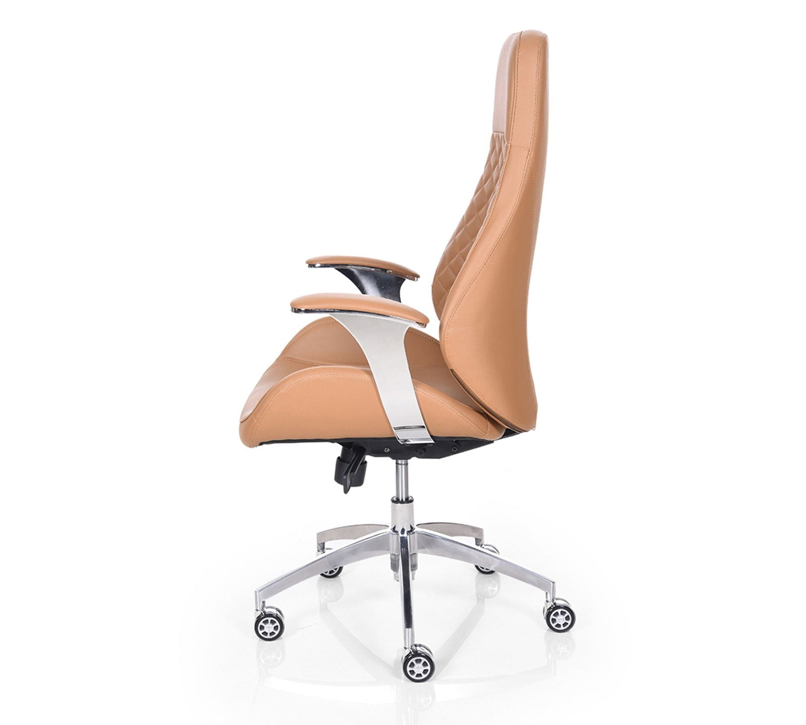 High Back Leatherette Office Director Chair with Chrome Base -