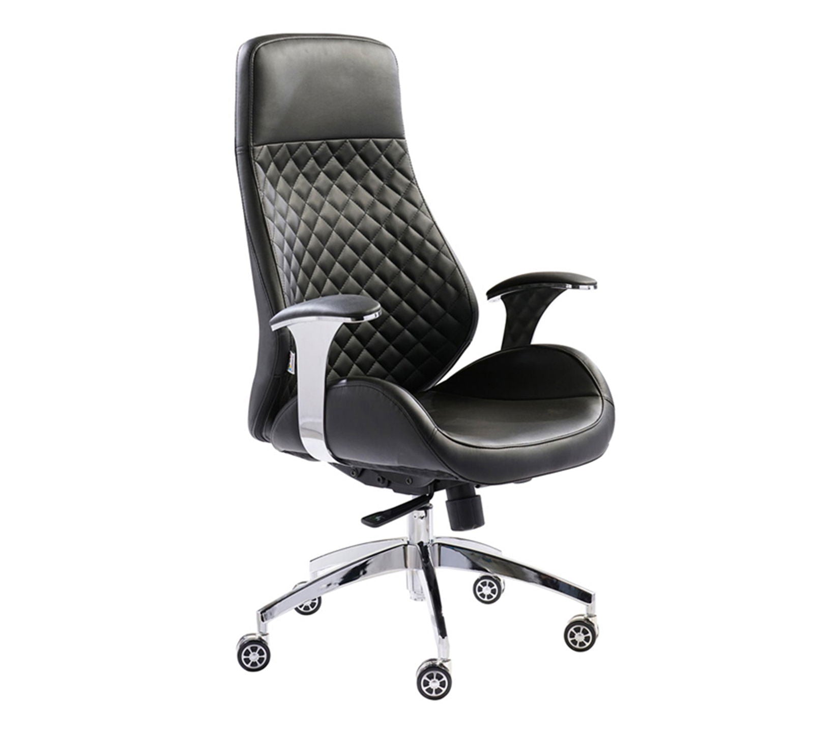 High Back Leatherette Office Director Chair with Chrome Base -