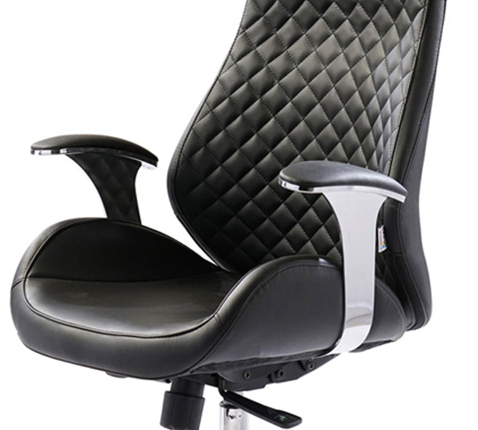 High Back Leatherette Office Director Chair with Chrome Base -