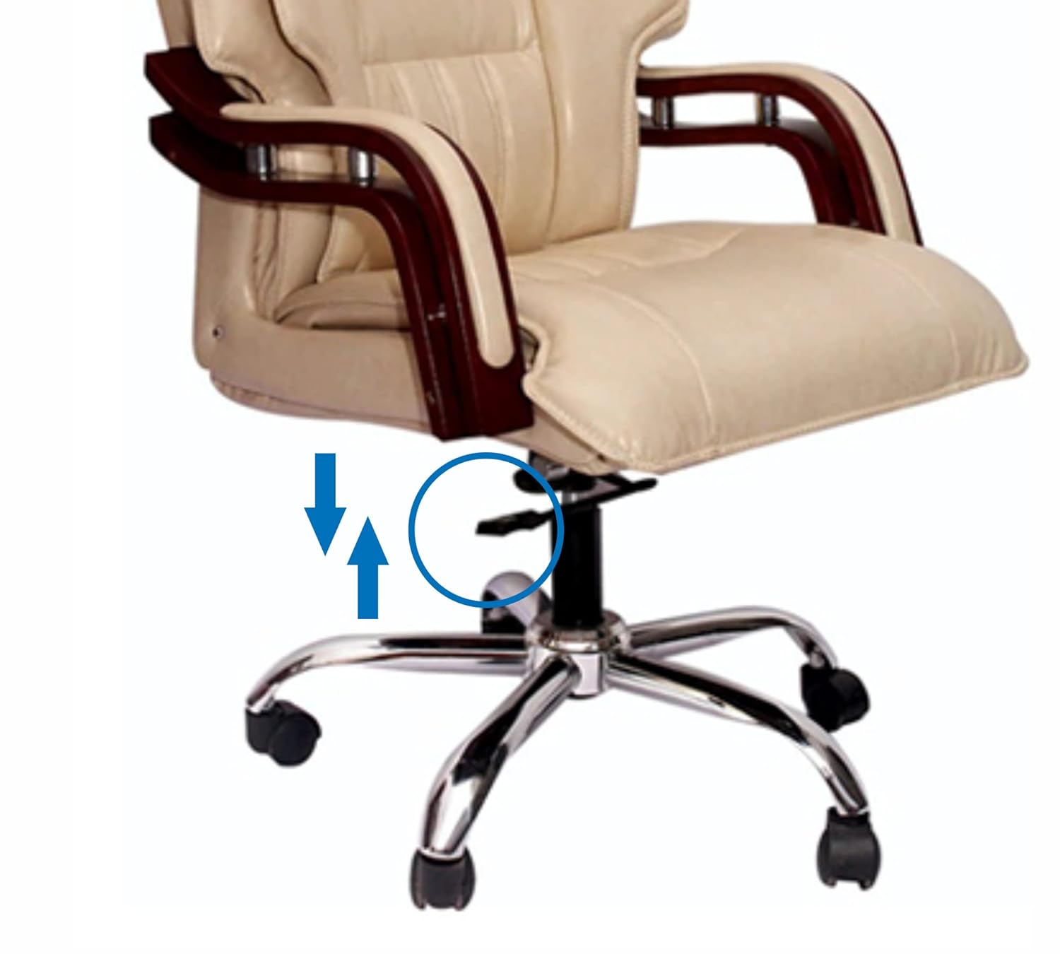 High Back Office Chair Leatherette Base -