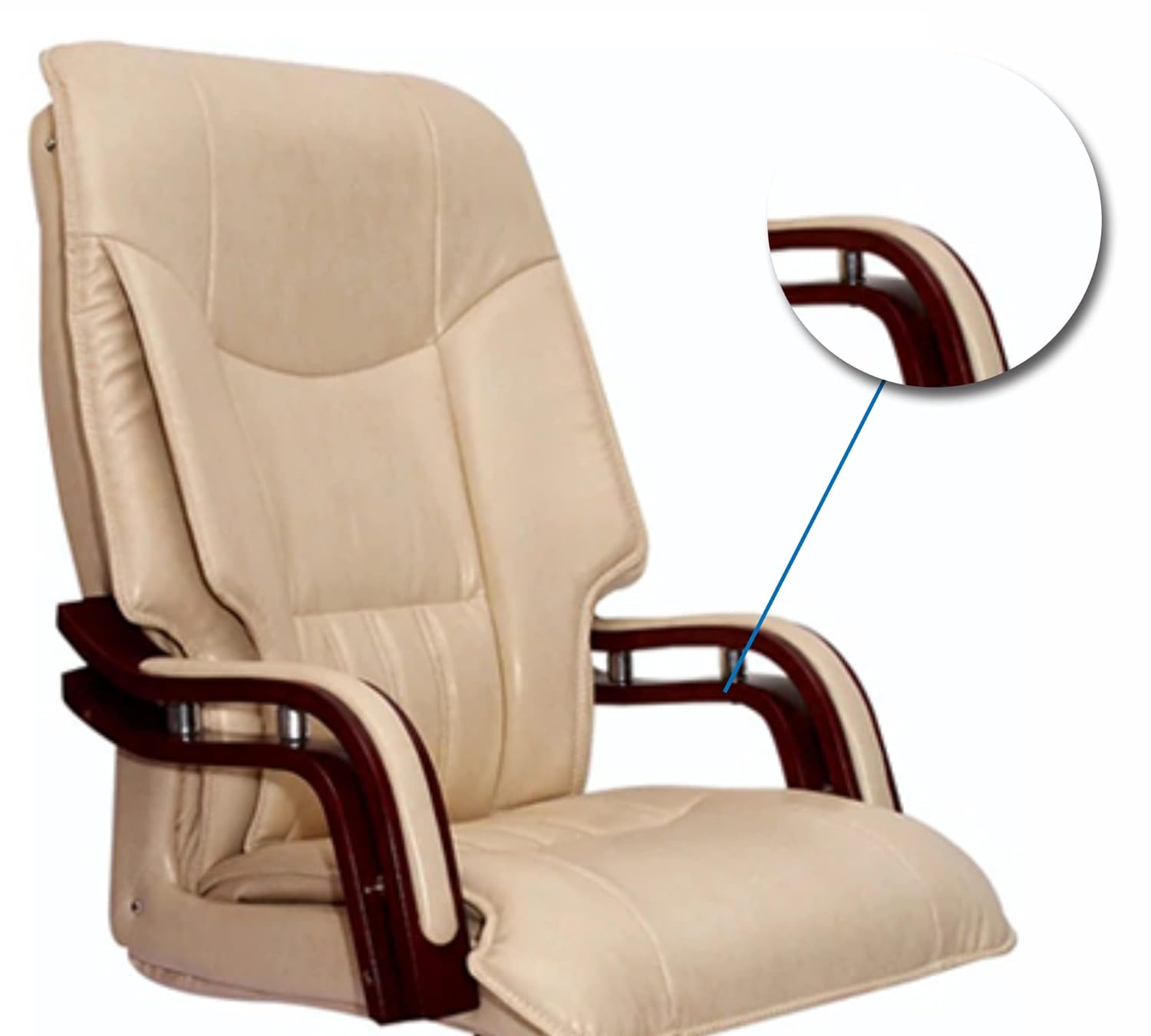 High Back Office Chair Leatherette Base -