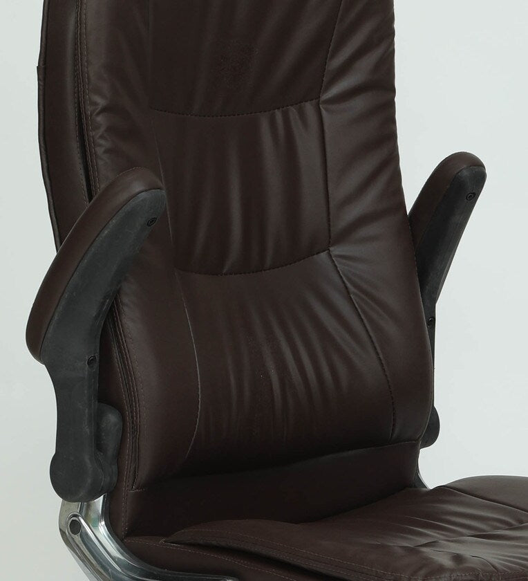 High Back Office Chair Leatherette with armrest -