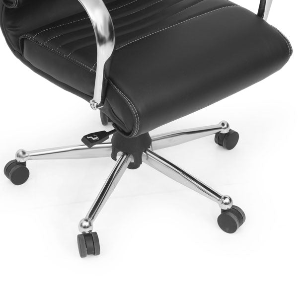 High Back Office Chair with Chrome Base-001 -