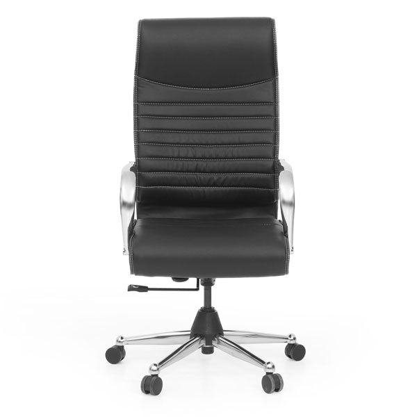 High Back Office Chair with Chrome Base-001 -