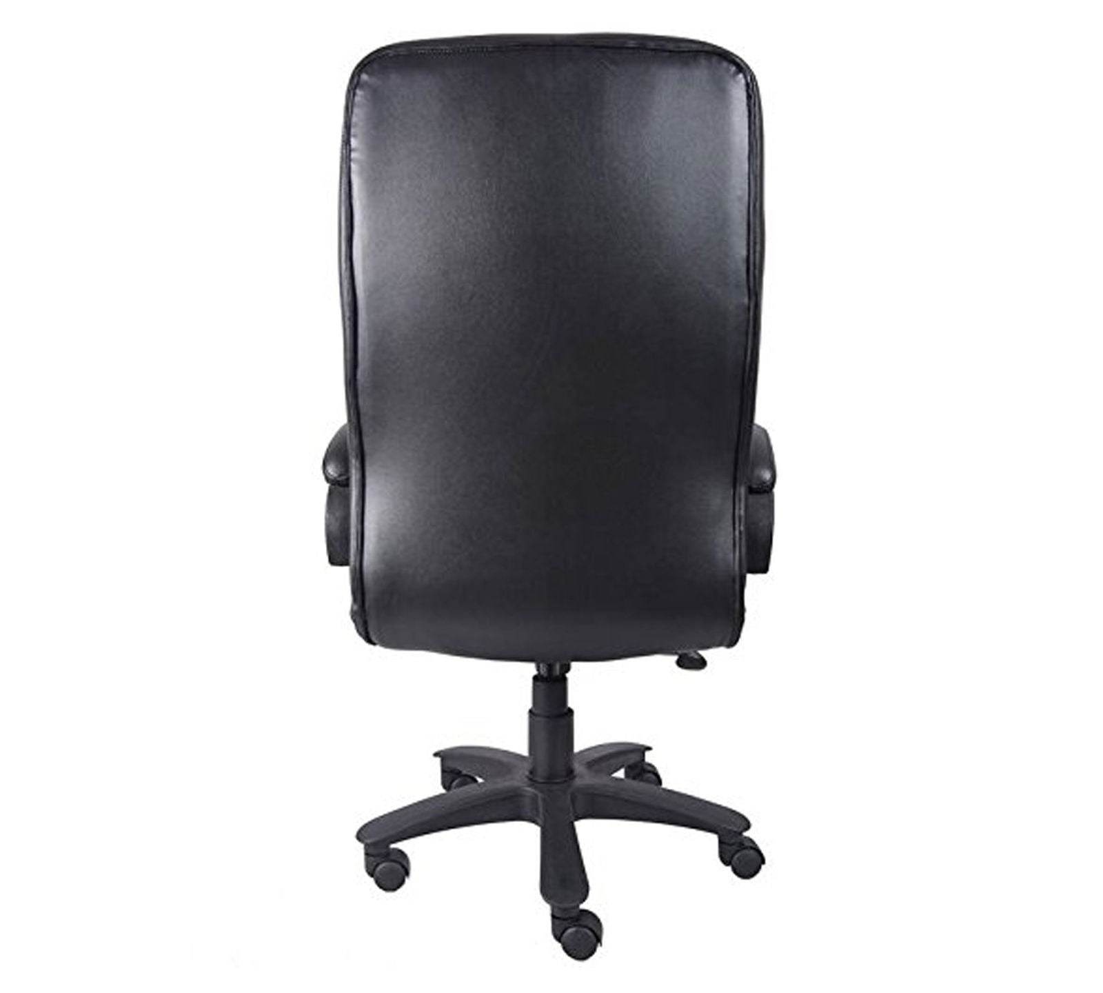 High Back Office Chair with Height Adjustable Nylon Wheels Base -