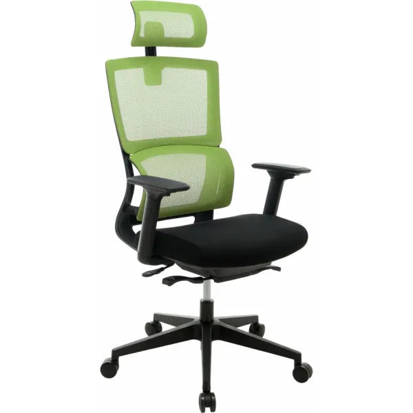 High Back Office Chair with Nylon Base -