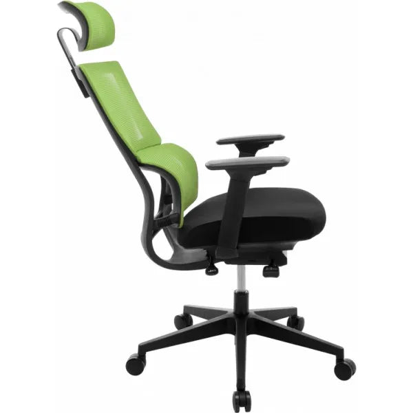 High Back Office Chair with Nylon Base -
