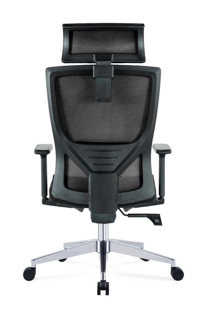 High Back Office Chair with Nylon Base -